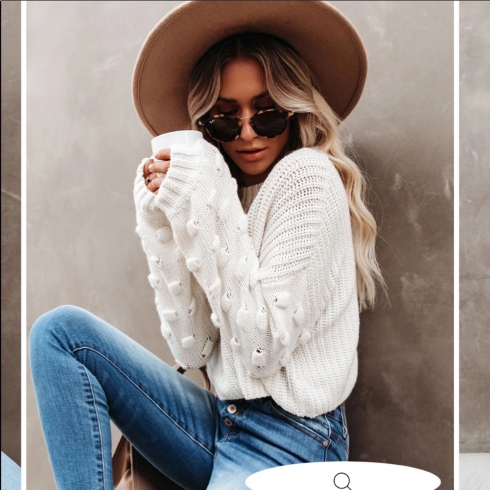 🌿Vici Full of Cheer Puff Sleeve Sweater 🌿